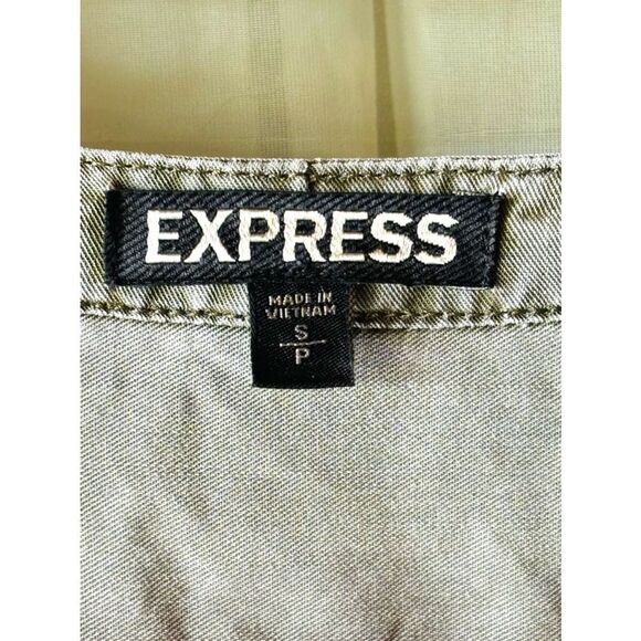 Express Women’s Size Small Roll Tab Long Sleeved Distressed Faded Mini Dress - Picture 12 of 14